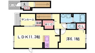 浜の宮駅 徒歩15分 2階の物件間取画像